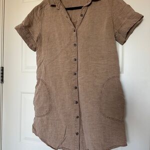 Lucky Brand Tan Shirt Dress